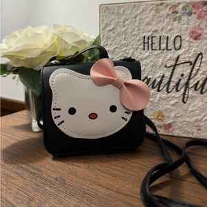 Black Hello Kitty Kids Mini Purse